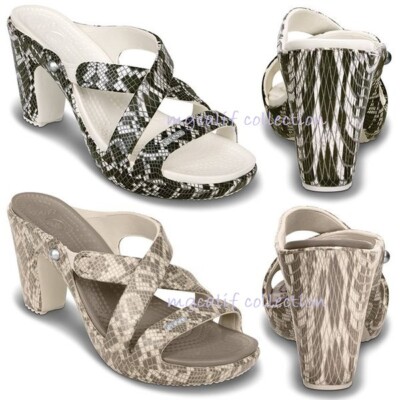 crocs high heel sandals