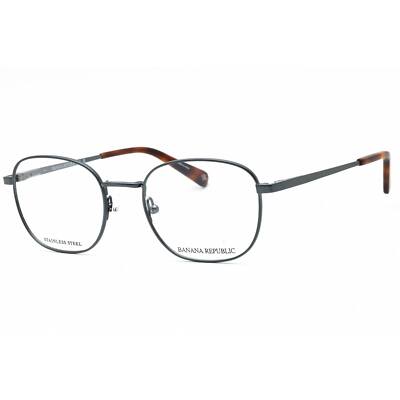 Banana Republic Men's Eyeglasses Matte Grey Blue Square Frame BR 117 08HT 00
