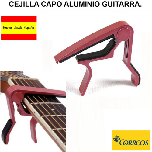 CEJILLA PARA GUITARRA ESPAÑOLA ALUMINIO ROJO eBay