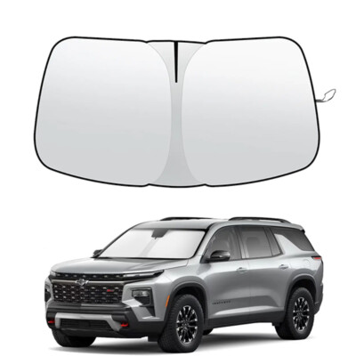 Car Sun Shade Visor UV Block For 2018-24 Chevy Traverse Windshield Shield Cover