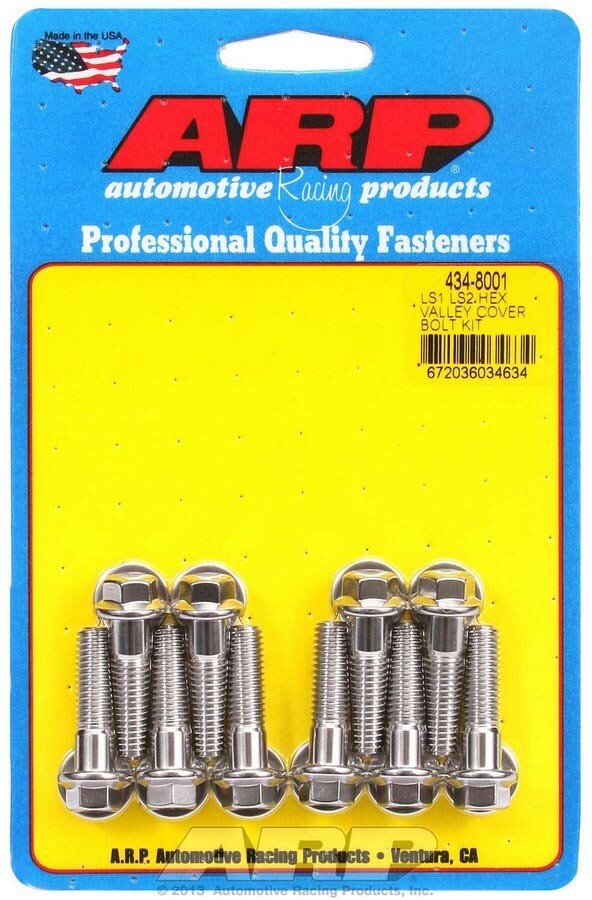 ARP S/S Valley Cover Bolt Kit - 6pt LS1/LS2 ARP S/S Valley Cover Bolt Kit - 6pt LS1/LS2