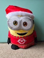 Minion Bob Animated Plush 10in Sings We Wish You A Merry Christmas