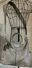 Hobo Int'l Sheila Large Leather Crossbody Shoulder HandBag w/ Tassel