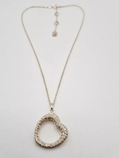 Image of Links of London kindred hearts necklace WHITE TOPAZ sterling silver superb