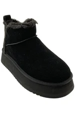 Koolaburra by UGG  Women's Suede Platform Ultra Mini Boots Black