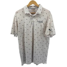 Puma Men  s M Cloudspun MATTR Golf Stretch Polo Wicking Paradiso Floral Logo