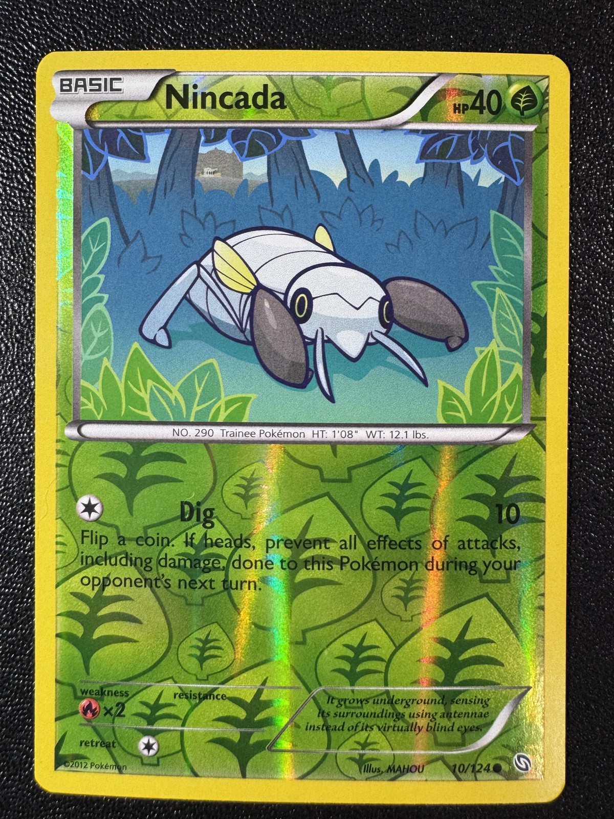 Nincada 10/124 Reverse Holo Common Dragons Exalted NM