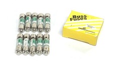 Bussmann CC-Tron Box Of 10 Class CC Time Delay Current Limiting Fuse FNQ-R-3 NOS