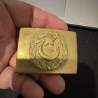 WW1 OTTOMAN EMPIRE TURKEY TURKISH  MILITARY ARMY OFFICER BELT BUCKLE EXCELLENT
