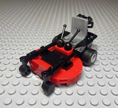 Custom Lego MOC Ride-On Zero Turn Lawn Mower (Red) Accessory Set + Instructions