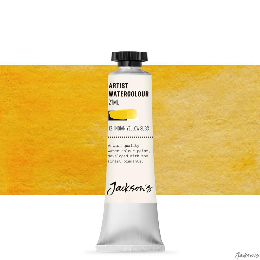 Jackson's : Artist Watercolour Paint : 21ml : Indian Yellow Hue : Tube of Hig...