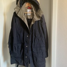 Peuterey Herren Parka Jacke XL Dunkelblau Kapuze