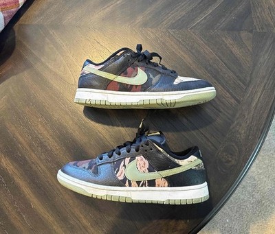 DH0957 001 Nike Dunk Low SE 'Black Multi-Camo' Men's Size 7 Women