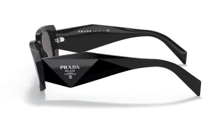 サングラス PRADA FW25 Prada - 17WS SOLE - 1AB2B0 (17WS SOLE 1AB2B0) Prada Sunglasses PR 17WS 1AB2B0 Black Light Grey Silver
