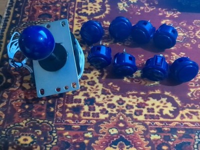 Set of Arcade Stick and 8 33mm Arcade Buttons (With Accessories) (Used)