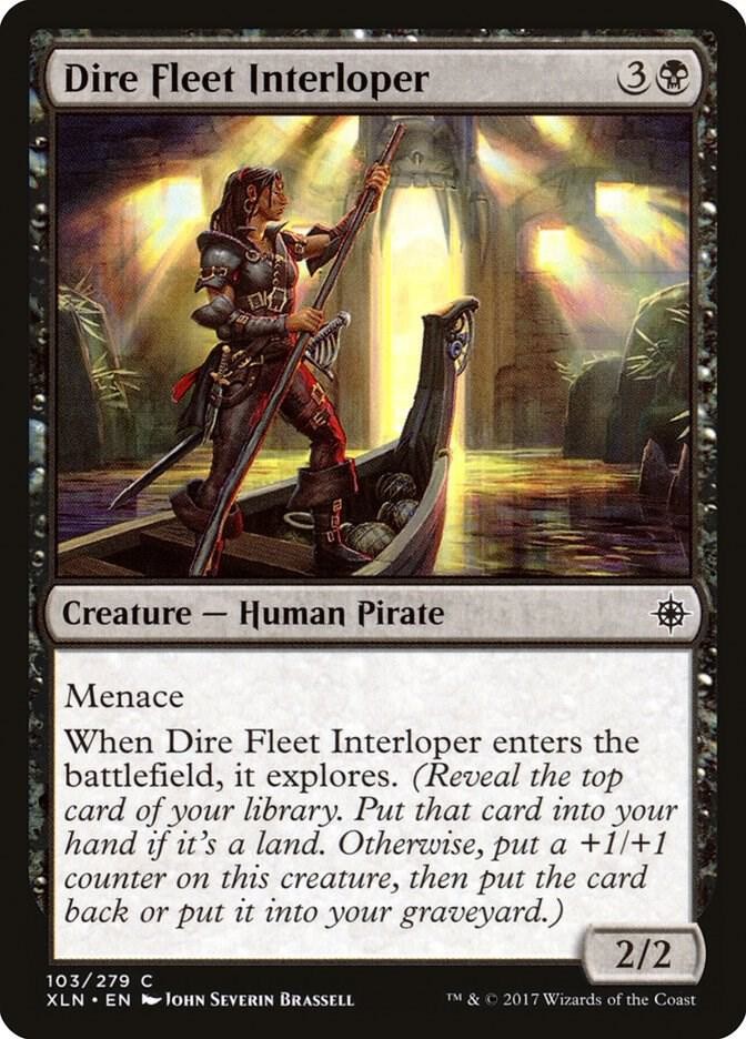 Dire Fleet Interloper 103 Common Magic: The Gathering Ixalan Near Mint