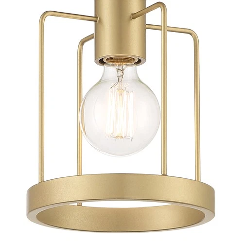 Designers Fountain D273M-SF Tafo 7"W Semi-Flush Mount Ceiling - Black - Picture 12 of 12