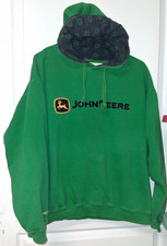 Real John Deere Hooded Sweatshirt-Size Large-No pouch-CLEAN
