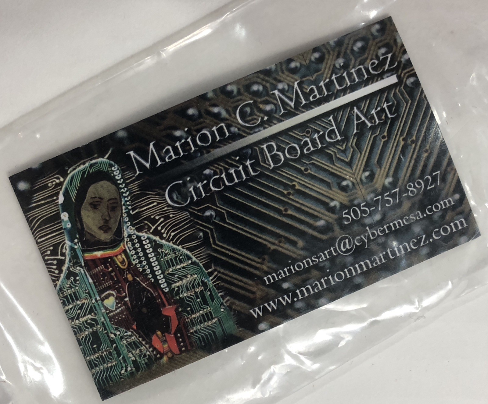 Circuit Board Bolo Tie Adjustable Slide Marion C. Martinez Artisan - NWT