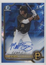 2022 Bowman Sapphire Edition Chrome Prospects Matt Fraizer #BSPA-MF Auto 2s2
