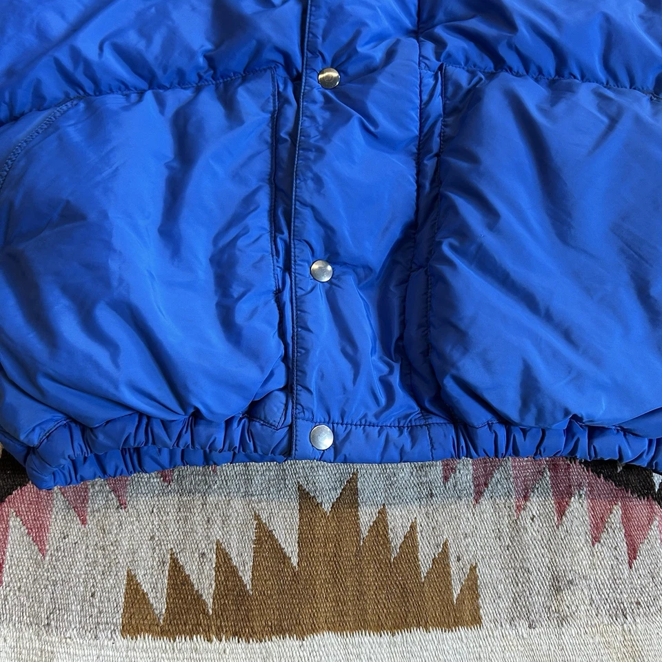 Chaqueta Parka con Capucha Plumón de Ganso REI Expedition Años 70 De Colección Talla M - Azul Foto 3 de 4