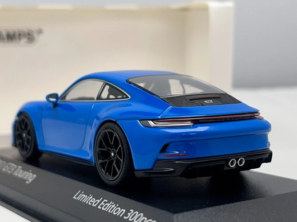 Porsche 911 (992) GT3 Touring 2021 Blu 1/43 Scala Modellino Auto Minichamps - Immagine 4 di 4