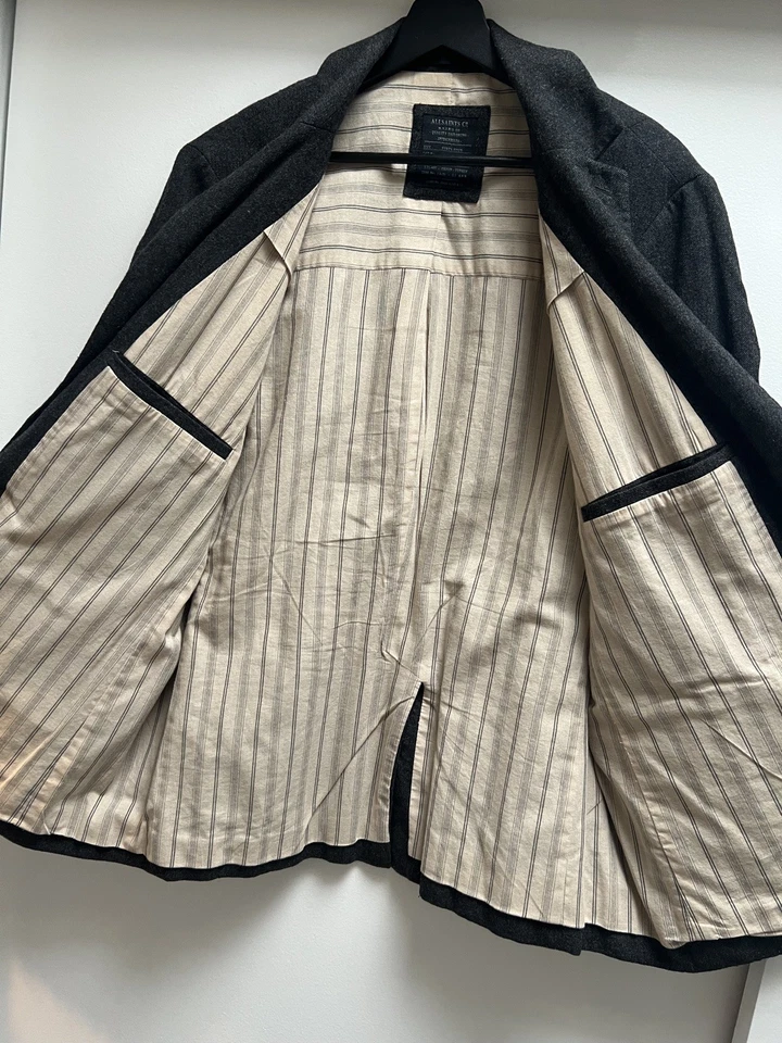 Blazer de Lana AllSaints - Gris Dos Botones Para Hombre’s 44 - Relajado Cómodo Estilo Clásico Foto 4 de 4