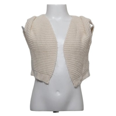 Bolero, Größe: 98/104, Beige, Einfarbig, Grobstrick, Unisex (Kinder) #5xy