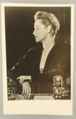 Autogramm Theater- und Film Schauspielerin Irene von Meyendorff (146204)