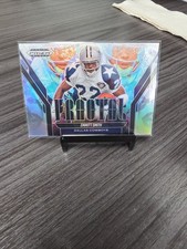 2025 Panini Prizm Black Emmitt Smith SILVER PRIZM Fractal #4 Dallas Cowboys HOF 