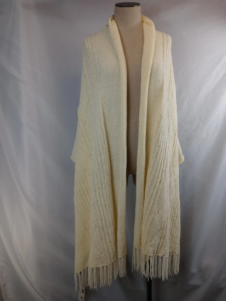 Новый с Ярлыками кремовый сплетенный шаль бахрома надежном шарф бриллиант узор легкий шикарный богемное - Изображение 4 из 4
