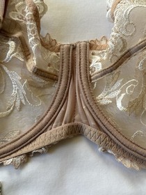 Lise Charmel ACC3088 Dressing Floral Demi Cup Bra - Size 34F - Flesh Color