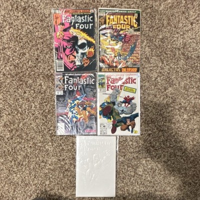 Fantastic Four Comic Book Lot (5 Issues) #122 #257 #347 #348