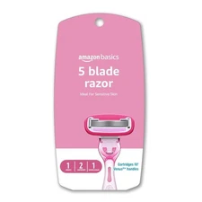 Women's 5-Blade Handle with 2 Refill Cartridges and Shower Hanger