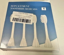 New Sealed Electric Toothbrush Replacement Heads - 4 Pack - Red - HY1100/HY1200
