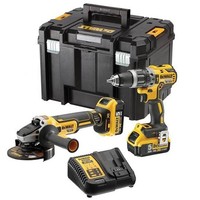 Set Bohrschrauber 70Nm Winkelschleifer 125Mm 2X5Ah 18V Xr Dewalt DCK2020P2T-QW