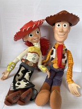 Toy Story Woody & Jessie 15 in Dolls +  Original  Hats  Disney Pixar Thinkway