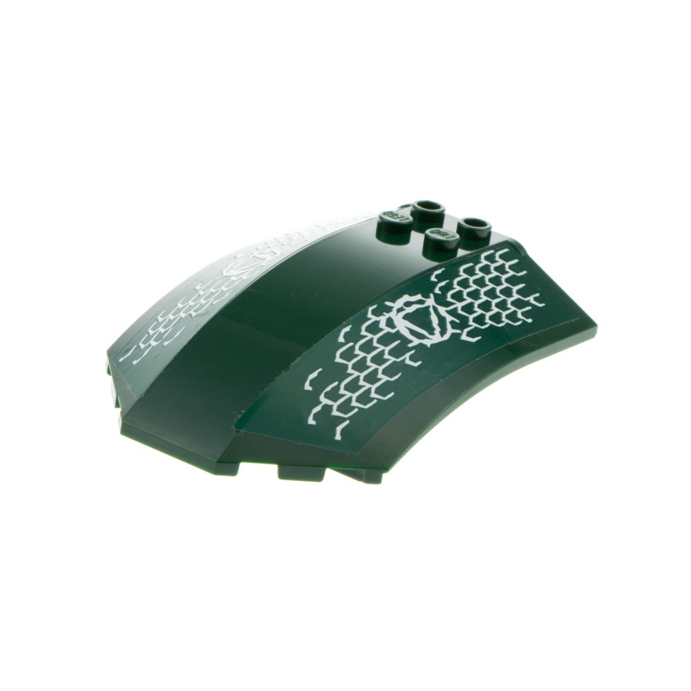 1x Lego Windshield 8x6x2 Dark Green Sticker Left Atlantis 7978 x224pb02