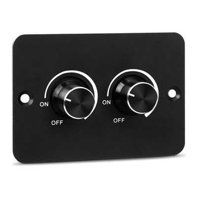 DC 12V RV LED Dimmer Switch, 2 Gang PWM RV LED Dimmer, Travel Trailers, Marine, 