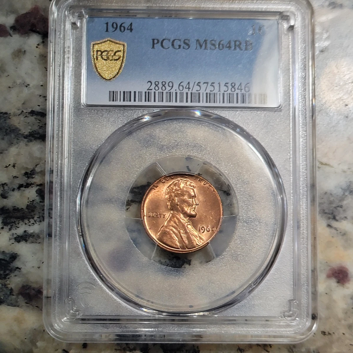 MS 64 Graded 1964 Lincoln Memorial Small Cents (1959-2008) for