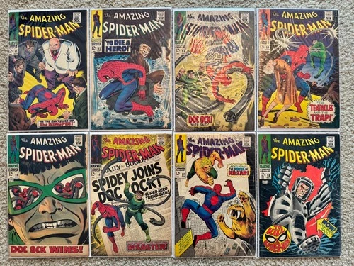 ⭐️🔑Amazing Spider Man SILVER AGE #51 to #73 RUN -23 books average GD/VG  Marvel
