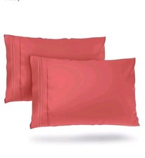     Pair COSY HOUSE Deluxe Pillowcase 1500 SERIES King Set of Two Pink