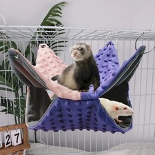 Contrast Color Hammock Warm Pet Cage Accessories Pet Hanging Bed  Winter