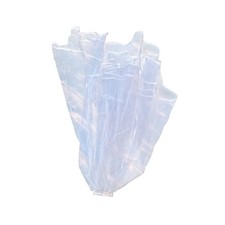 White Tulle Bridal Veil Ribbon Edge Multi Tier with Hair Comb 30 Inch Wedding