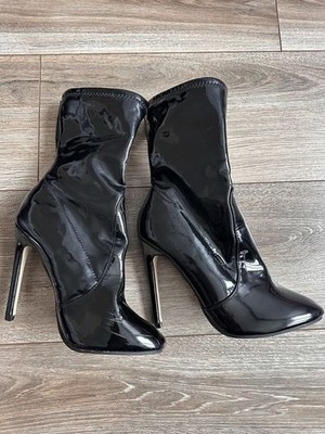 Women Dolce & Gabbana Ankle Boots Black Leather 39