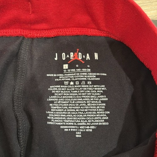 JORDAN AIR GIRL Black Red Blocked Ombre Air-Ress Active Gym Legging Size Large - Picture 7 of 12