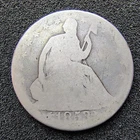 1853 Liberty Seated Half Dollar - Arrows & Rays - Philadelphia -90% Silver- AG-G