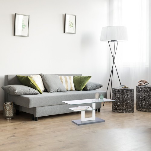 Mesa centro 35 kg mesa de salón mesa rectangular mesa auxiliar 21 kg - Imagen 5 de 7