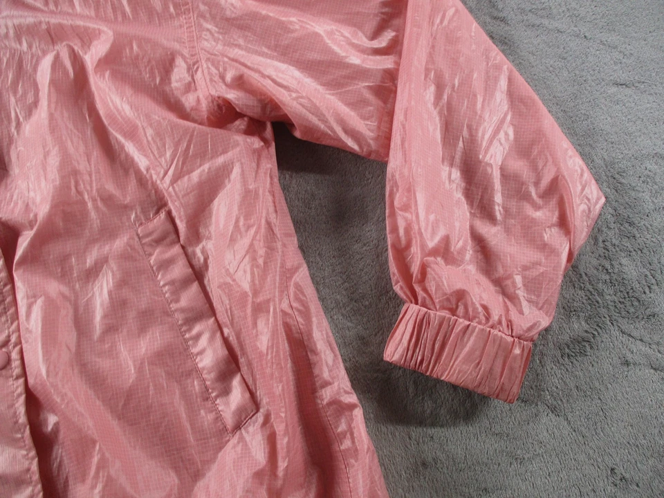 Chaqueta cortavientos Buff Bunny para mujer rosa mediana con capucha carcasa ligera Foto 4 de 4