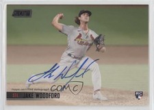 2021 Topps Stadium Club Auto Black Foil /25 Jake Woodford #SCBA-JW Auto 00lz